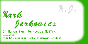 mark jerkovics business card